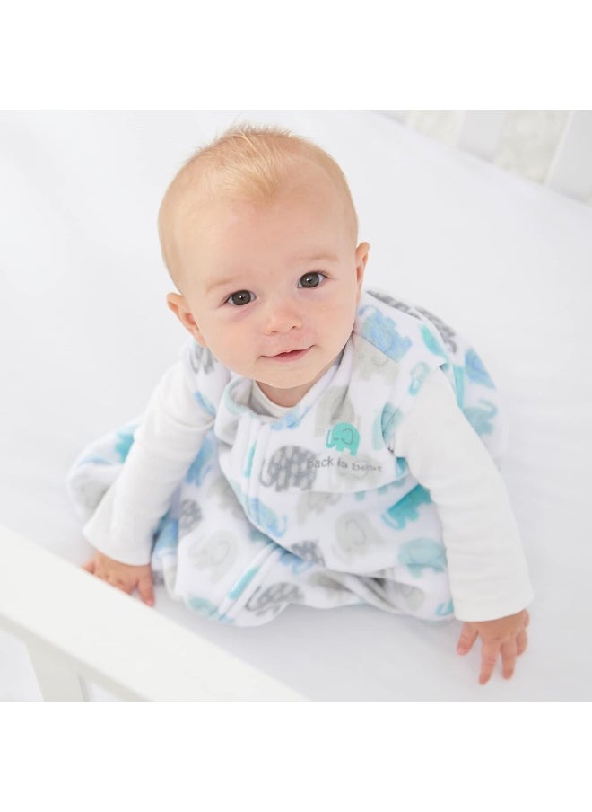 HALO Sleepsack, Micro-Fleece, Elephant Texture, Grey, Medium