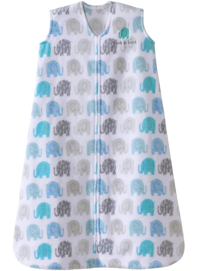 HALO Sleepsack, Micro-Fleece, Elephant Texture, Grey, Medium