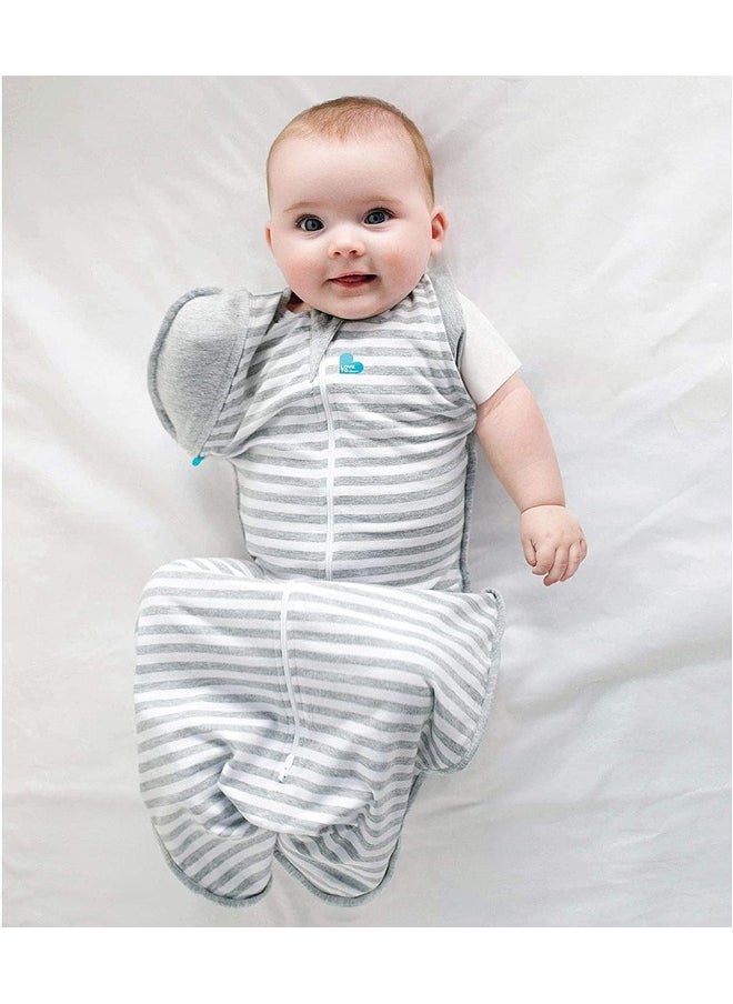 Love to Dream Swaddle UP 50/50, Gray, Medium, 13-18.5 lbs