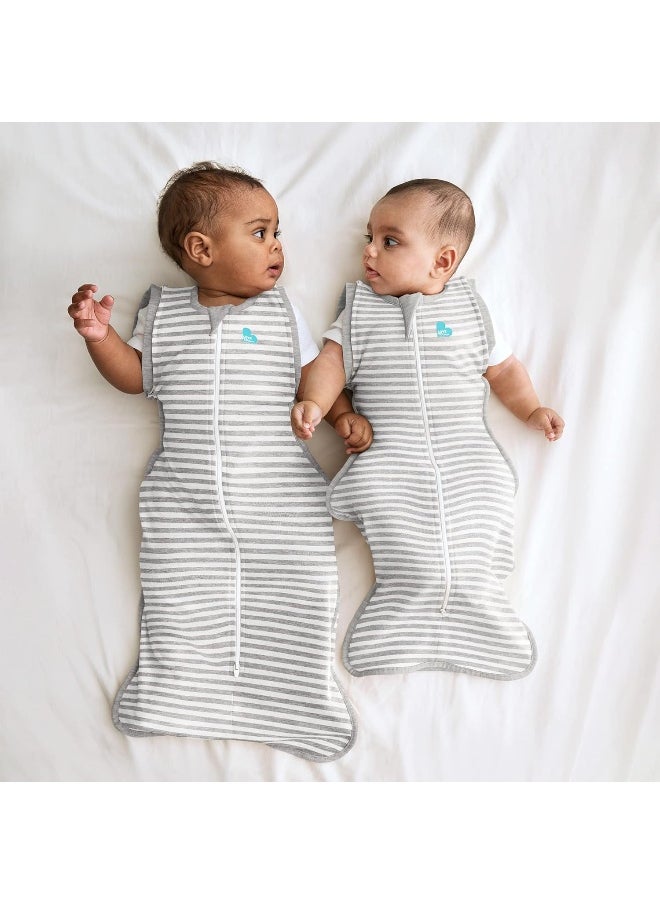 Love to Dream Swaddle UP 50/50, Gray, Medium, 13-18.5 lbs