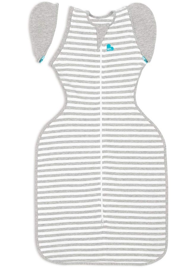 Love to Dream Swaddle UP 50/50, Gray, Medium, 13-18.5 lbs