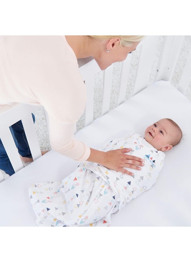 HALO 100% Cotton Sleepsack Swaddle, 3-Way Adjustable Wearable Blanket, TOG 1.5