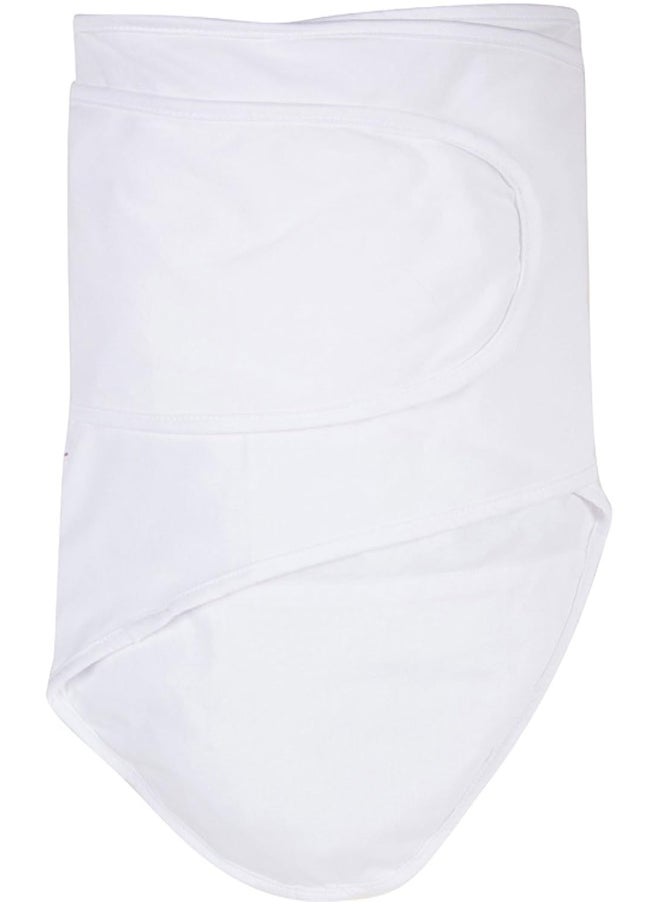 Miracle Blanket Baby Sleep Wearable Swaddle Wrap for Newborn Infant Boy or Girl 0-3 Months, White