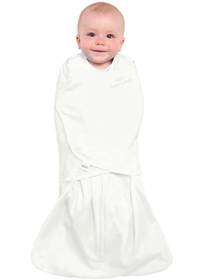 HALO 100% Cotton Sleepsack Swaddle, 3-Way Adjustable Wearable Blanket, TOG 1.5