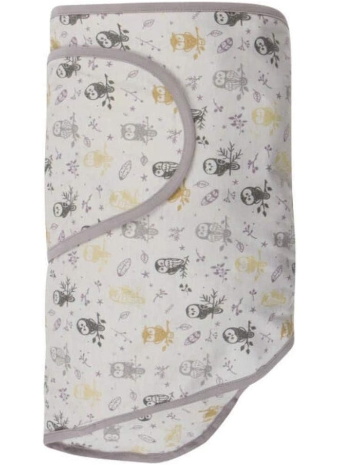 Miracle Blanket Baby Sleep Wearable Swaddle Wrap for Newborn Infant Boy or Girl 0-3 Months, Gray