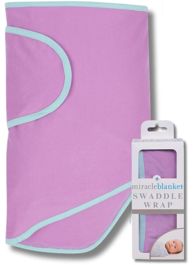 Miracle Blanket (Purple with Mint Trim) - Swaddle