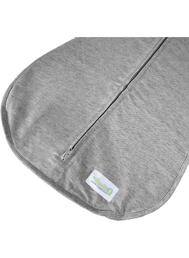 Woombie Air Nursery Swaddling Blanket - For Babies Up to 6 Months - Vented (Twilight/Heathered Gray, 14-19 lbs)