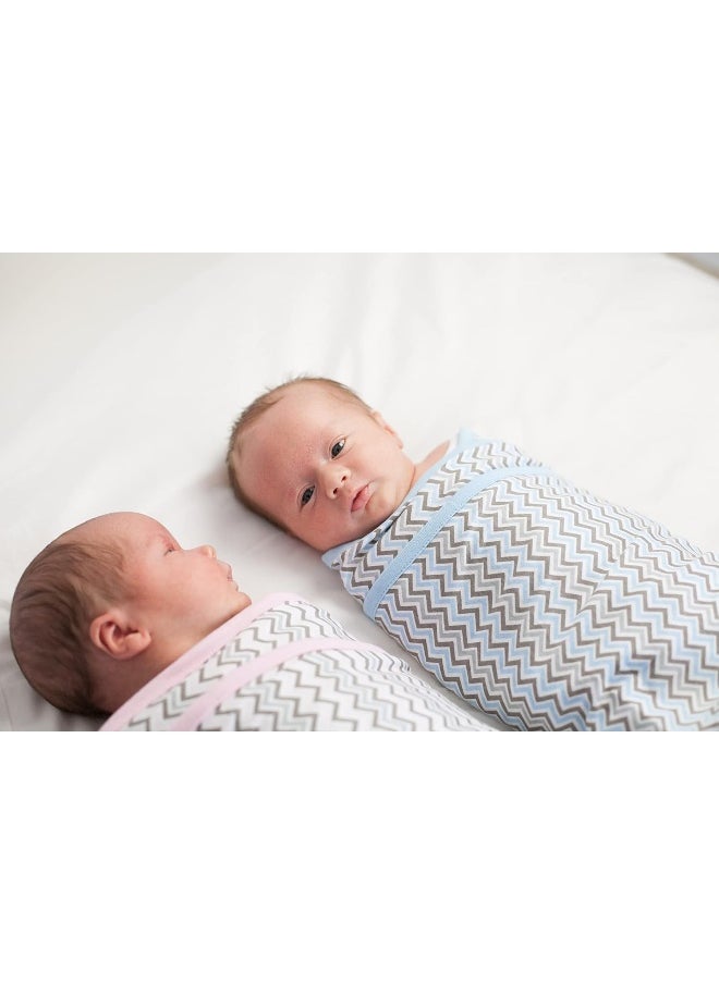 Miracle Blanket Swaddle Wrap for Newborn Infant Baby, Grey Stars