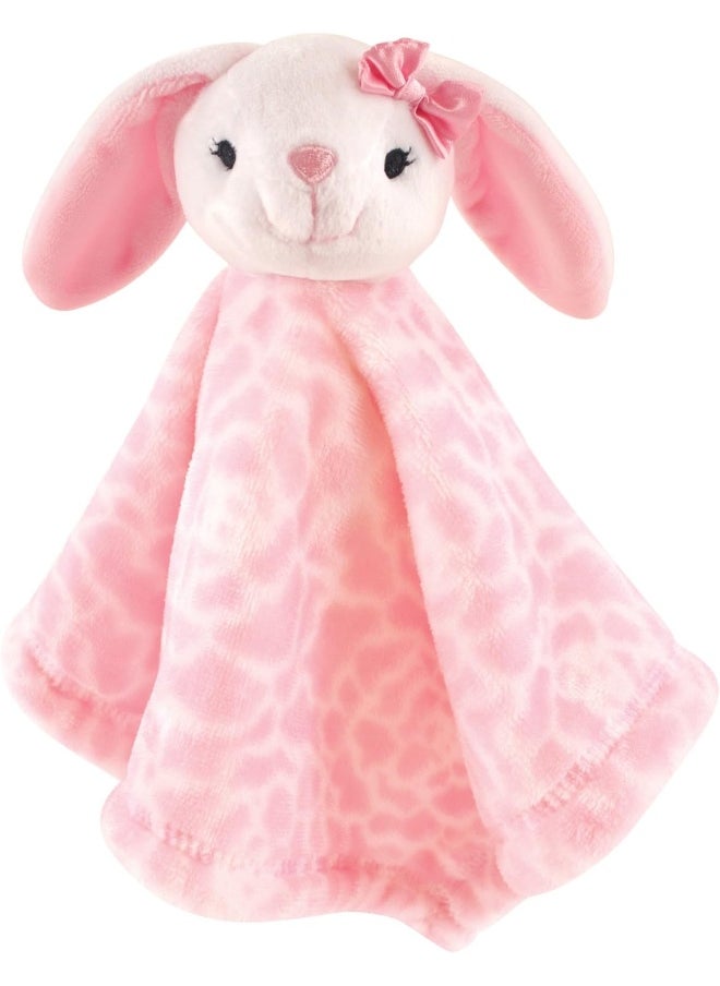 Hudson Baby Unisex Baby Animal Face Security Blanket, Bunny, One Size