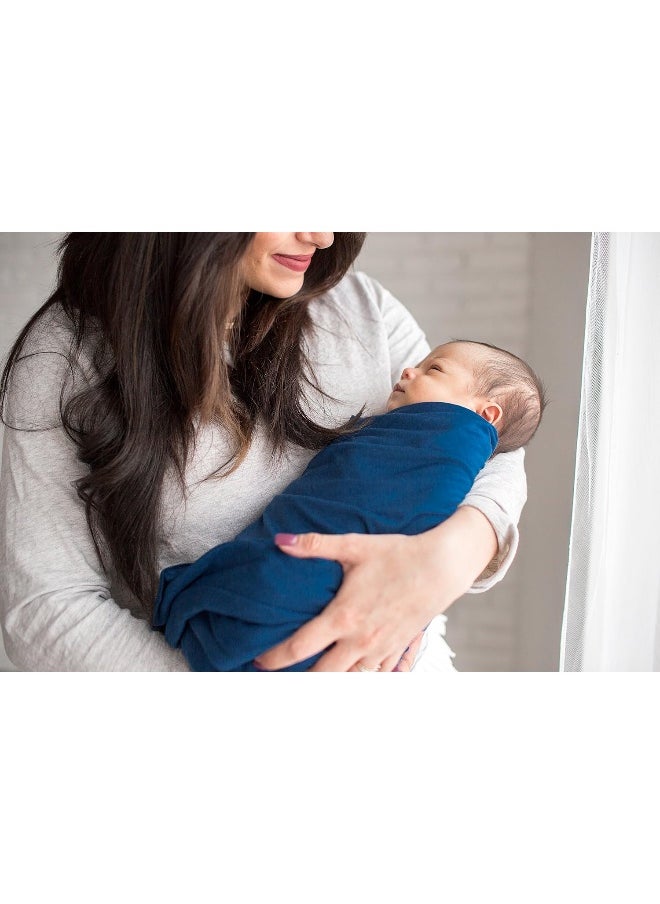 Copper Pearl Large Premium Knit Baby Swaddle Receiving Blanket River