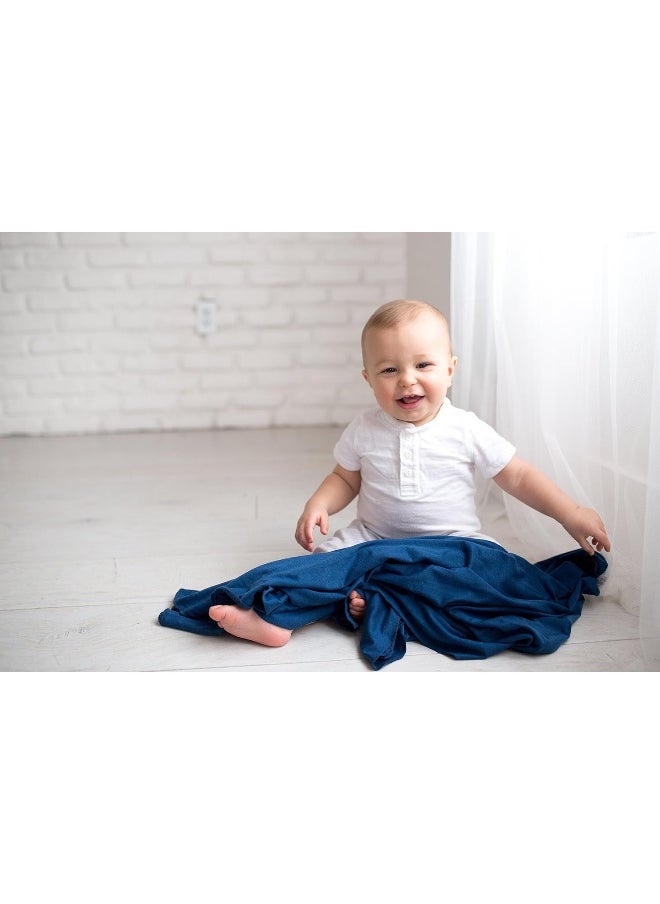 Copper Pearl Large Premium Knit Baby Swaddle Receiving Blanket River