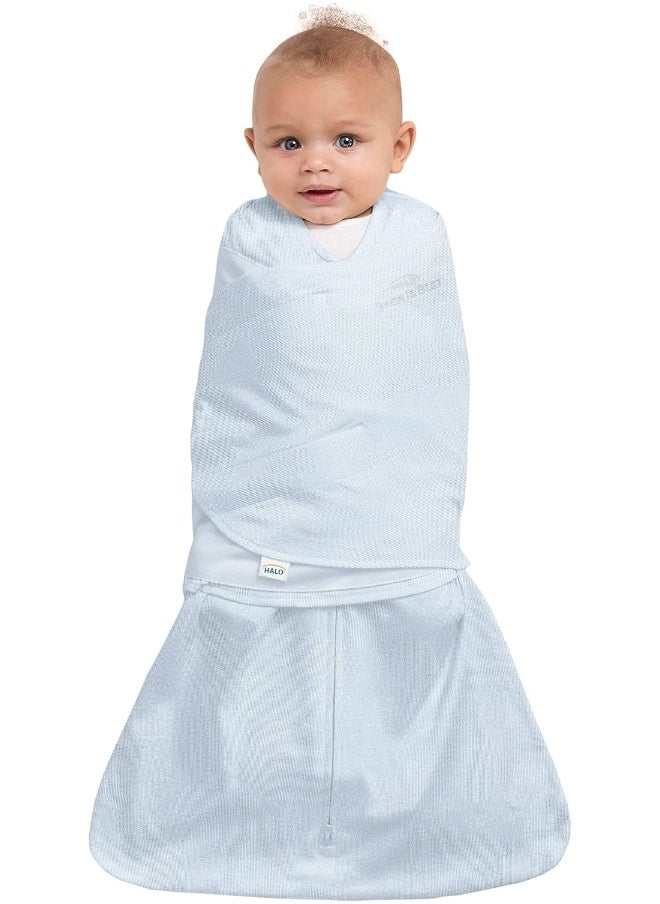 HALO 100% Cotton Sleepsack Swaddle, 3-Way Adjustable Wearable Blanket, TOG 1.5