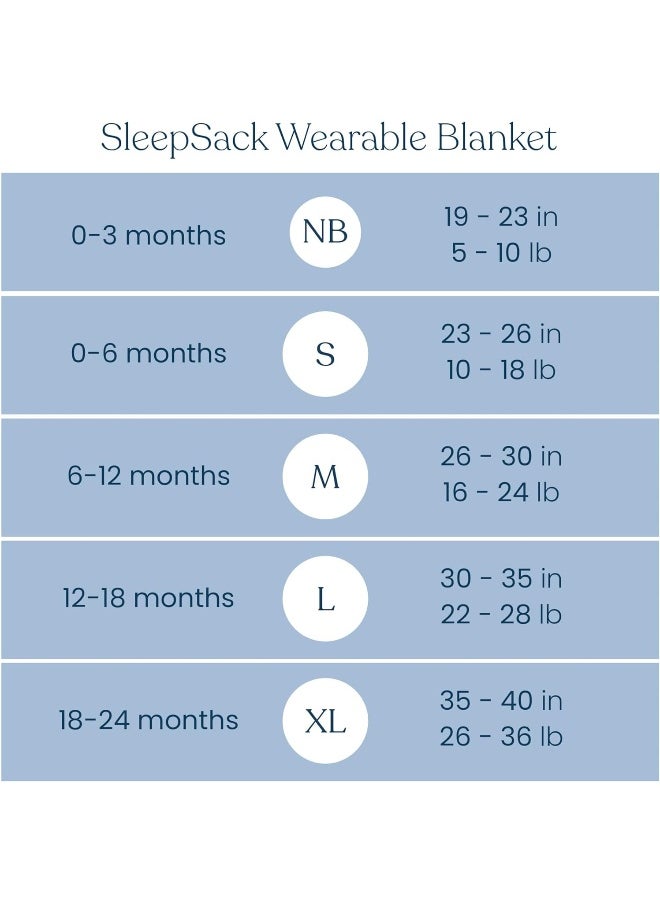 HALO Sleepsack, 100% Cotton Wearable Blanket, Swaddle Transition Sleeping Bag, TOG 0.5, Birds, Medium, 9-12 Months