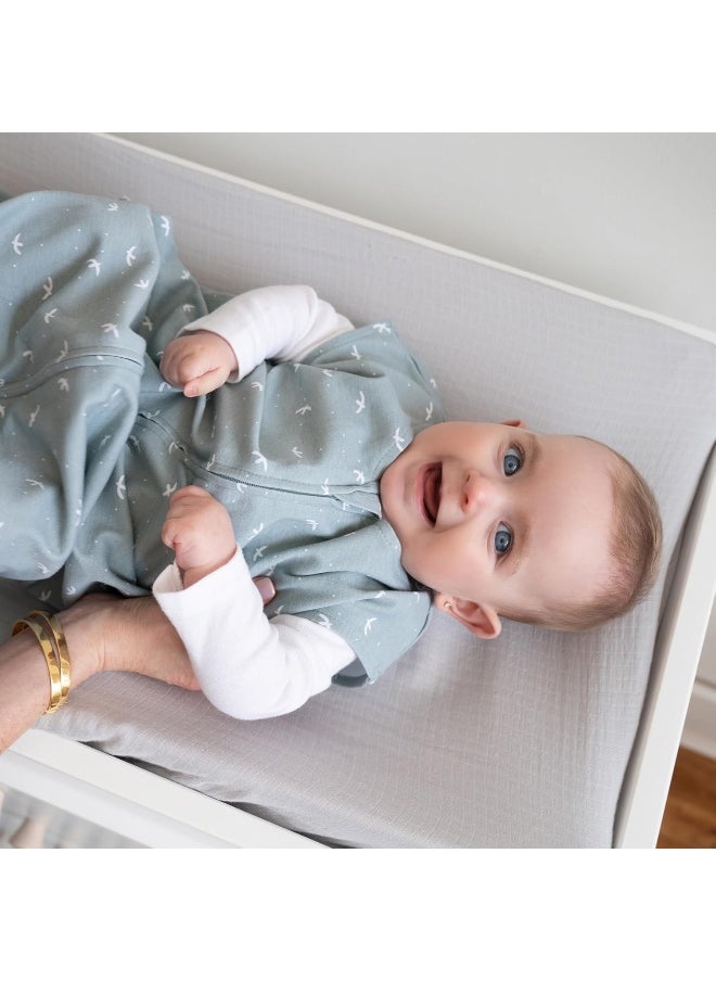 HALO Sleepsack, 100% Cotton Wearable Blanket, Swaddle Transition Sleeping Bag, TOG 0.5, Birds, Medium, 9-12 Months