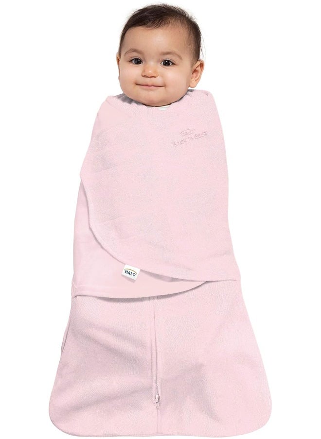 HALO 100% Cotton Sleepsack Swaddle, 3-Way Adjustable Wearable Blanket, TOG 1.5