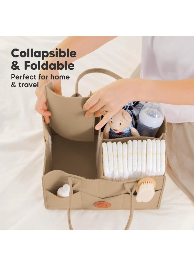 KeaBabies Baby Diaper Caddy Organizer - Large Baby Organizer - Diaper Organizer For Changing Table - Storage Caddy - Changing Table Organizer For Baby Boy, Girl - Nursery Organizer