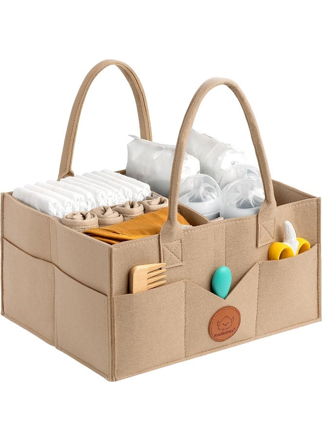 KeaBabies Baby Diaper Caddy Organizer - Large Baby Organizer - Diaper Organizer For Changing Table - Storage Caddy - Changing Table Organizer For Baby Boy, Girl - Nursery Organizer
