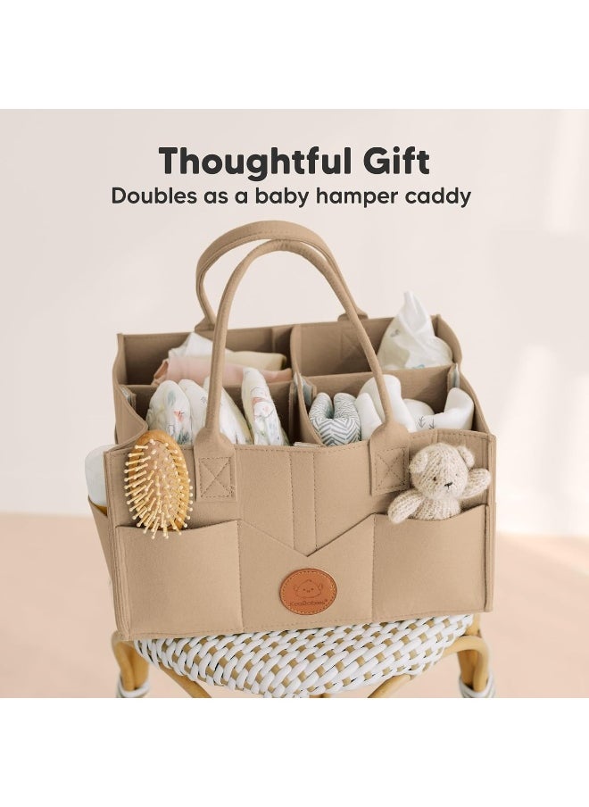 KeaBabies Baby Diaper Caddy Organizer - Large Baby Organizer - Diaper Organizer For Changing Table - Storage Caddy - Changing Table Organizer For Baby Boy, Girl - Nursery Organizer