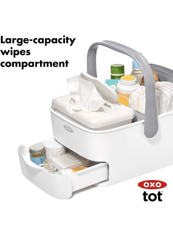 OXO TOT DIAPER CADDY - GRAY