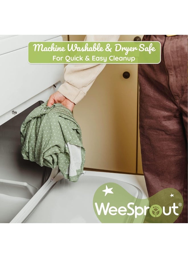 WeeSprout Nursing Cover for Breastfeeding, Soft & Breathable Nursing Poncho, Neck Insert for Hands-Free View, Machine Washable & Dryer Safe Feeding Cover Up