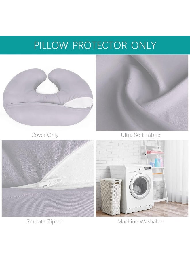 Biloban Nursing Pillow Cover 2 Pack Fit Boppy Nursing Pillow Breathable & Skin-Friendly Nursing Pillow Slipcovers for Breastfeeding Mom Comfortable & Machine Washable Nursing Pillow Covers