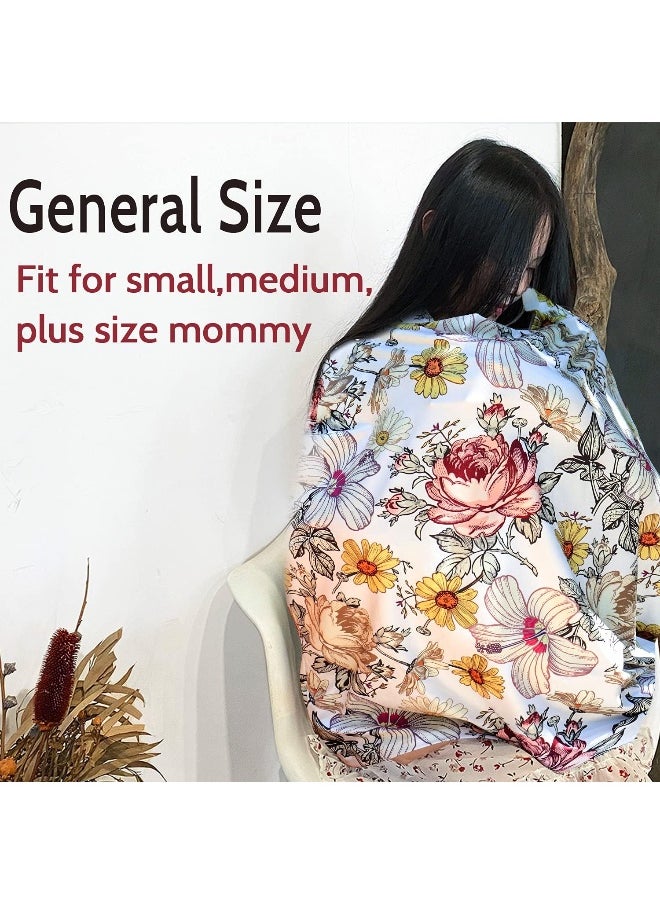 Floral Baby Car Seat Cover Girls, Infant Carseat Canopy, Stretchy Multi-use Nursing Cover for Stroller/High Chair/Shopping Cart/Car Seat Canopies