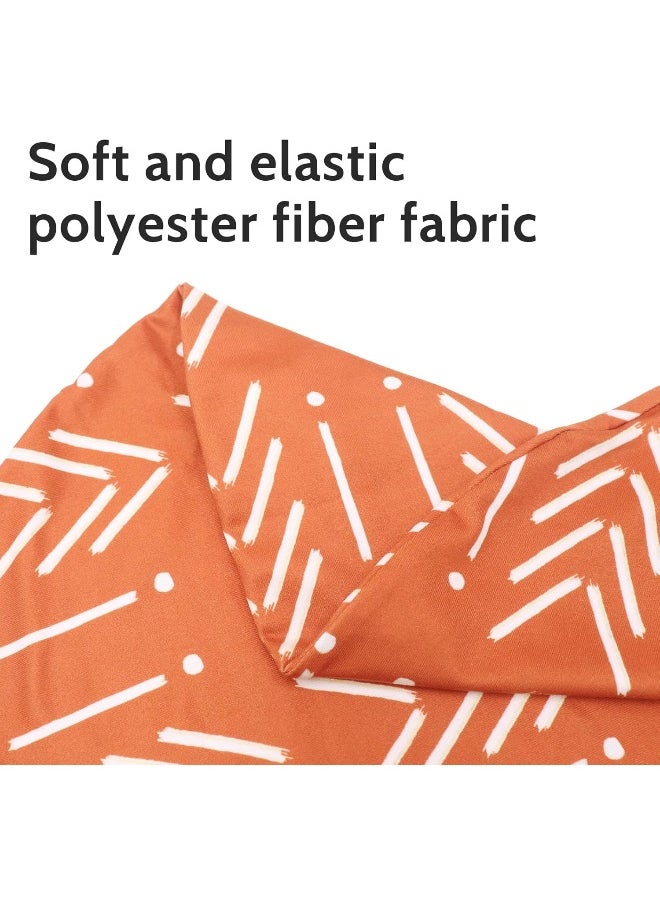 Jundetye Baby Nursing Pillow Cover, Breastfeeding Pillow Cover Boys Girls, Nursing Pillow Case for Newborn, Soft Fabric Fits Snug On Infant, Washable & Breathable, Vintage Orange