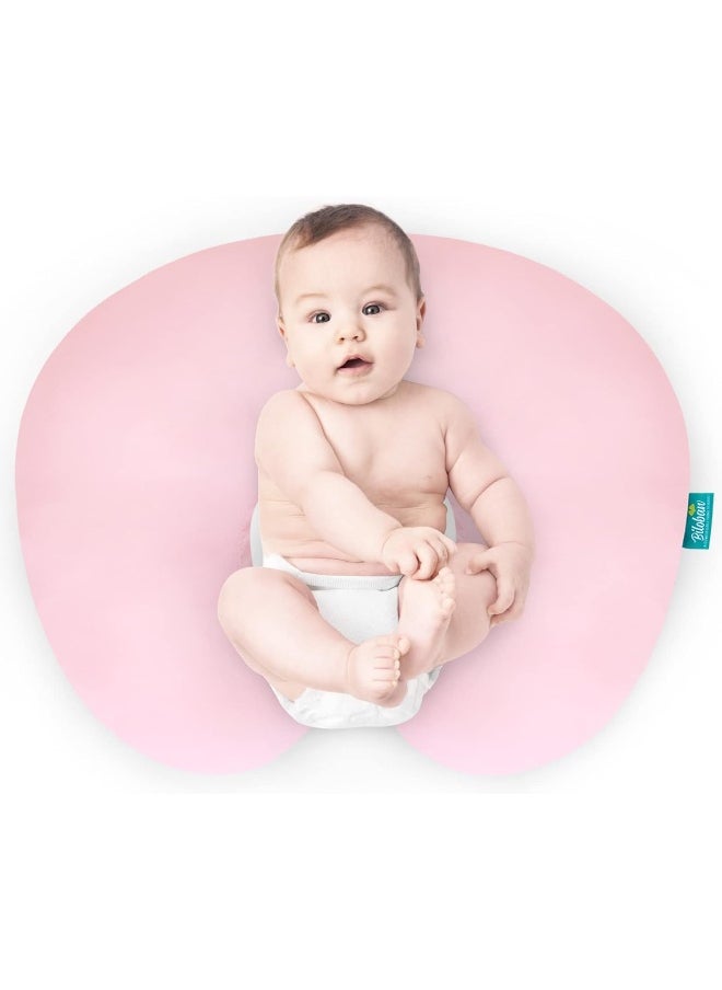 Biloban Nursing Pillow Cover 2 Pack Fit Boppy Nursing Pillow Breathable & Skin-Friendly Nursing Pillow Slipcovers for Breastfeeding Mom Comfortable & Machine Washable Nursing Pillow Covers