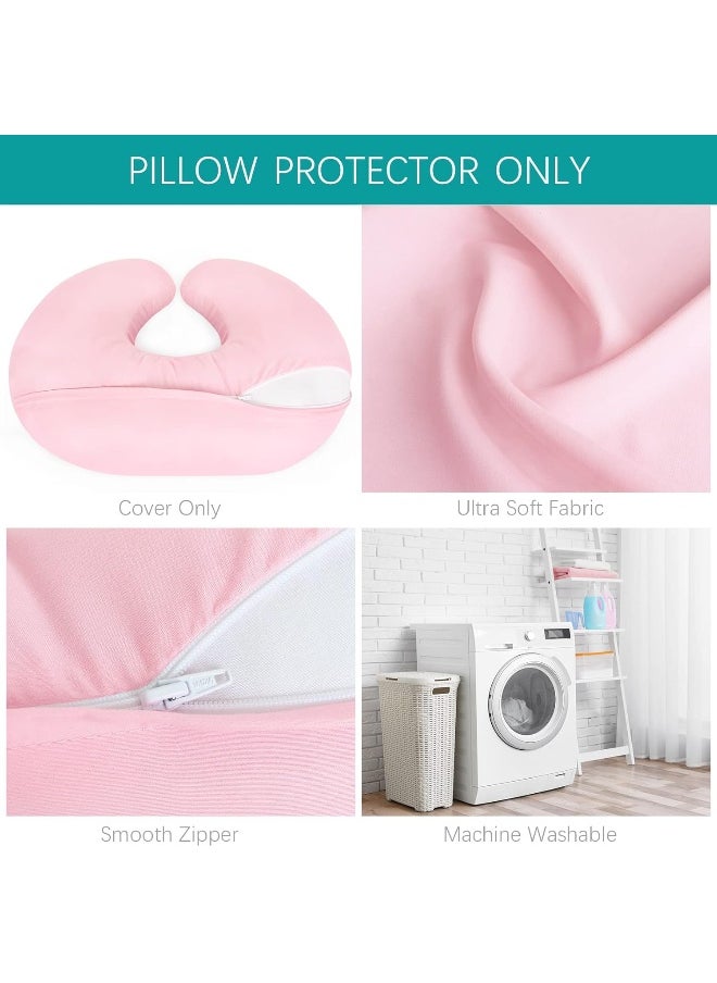 Biloban Nursing Pillow Cover 2 Pack Fit Boppy Nursing Pillow Breathable & Skin-Friendly Nursing Pillow Slipcovers for Breastfeeding Mom Comfortable & Machine Washable Nursing Pillow Covers