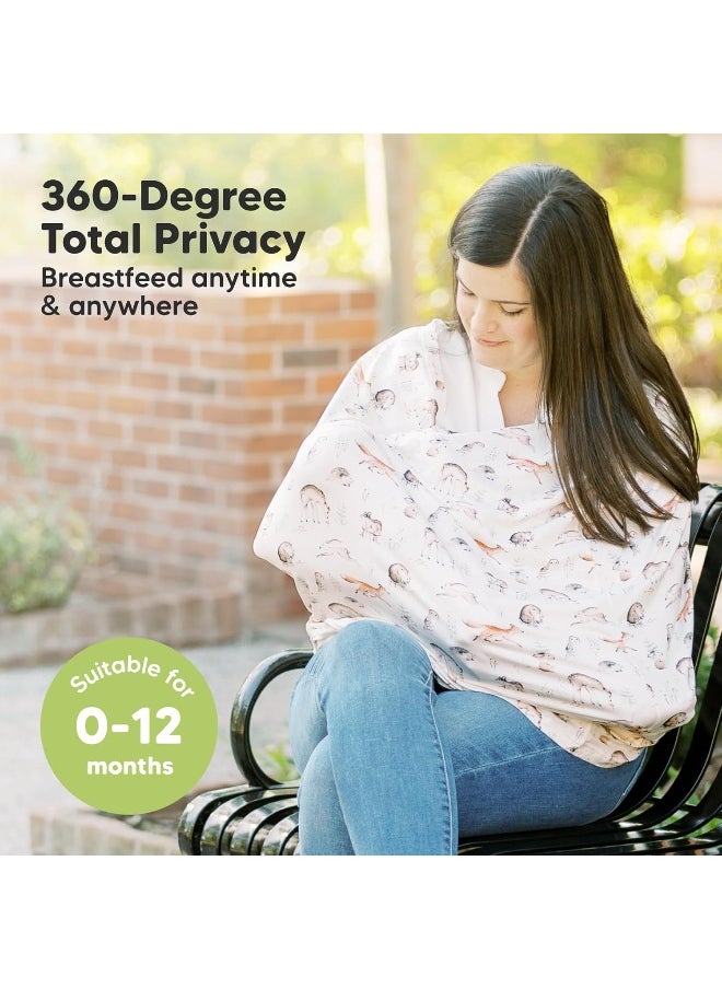 Car Seat Covers for Babies - Nursing Cover, Baby Car Seat Cover, Nursing Covers for Breastfeeding, Carseat Cover Girls, Boy, Breastfeeding Cover, Infant Car Seat Cover, Stroller Cover (Arcadia)