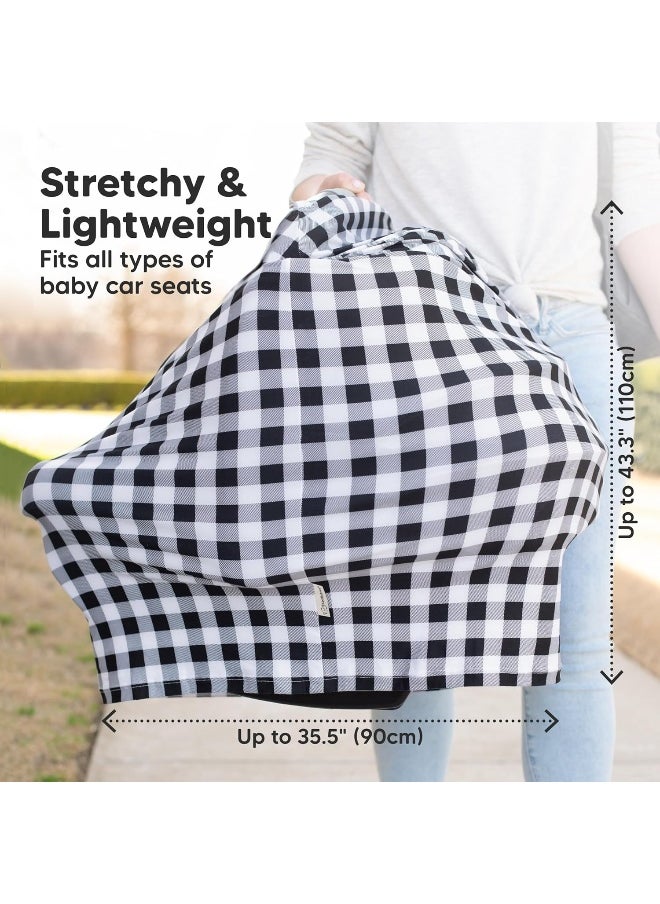 Car Seat Covers for Babies - Nursing Cover, Baby Car Seat Cover, Nursing Covers for Breastfeeding, Carseat Cover Girls, Boy, Breastfeeding Cover, Infant Car Seat Cover, Stroller Cover (Arcadia)