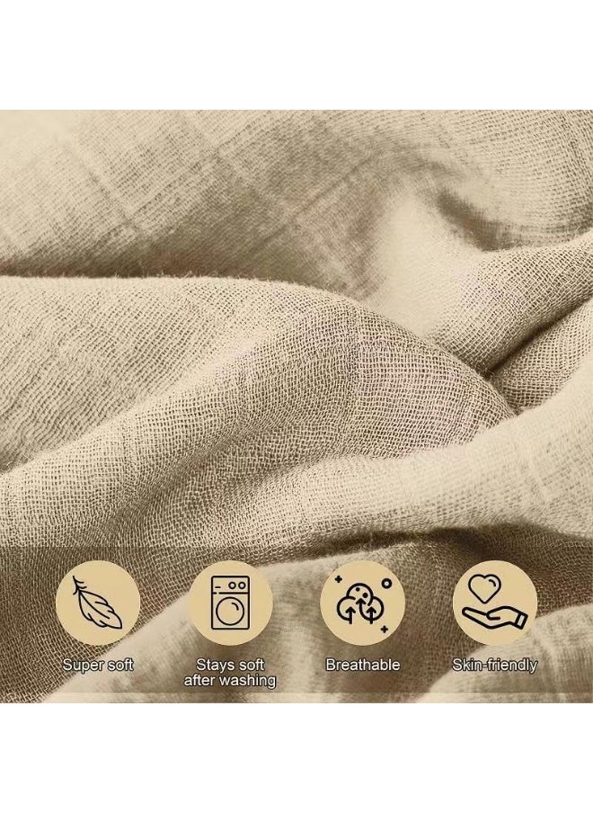 CORATED Nursing Covers for Breastfeeding, Breathable Breast Feeding Cover for Mom, Muslin Breastfeeding Cover Up with Wire Hoop for Women, Baby Essentials Privacy Nursing Poncho Shawl