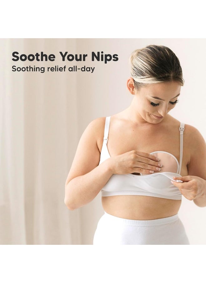 Reusable Nursing Pads for Breastfeeding, 14-Pack - 4-Layers Viscose Derived from Bamboo Nursing Pads, Breastfeeding Pads, Washable Breast Pads, Organic Maternity Pads, Nipple Pads