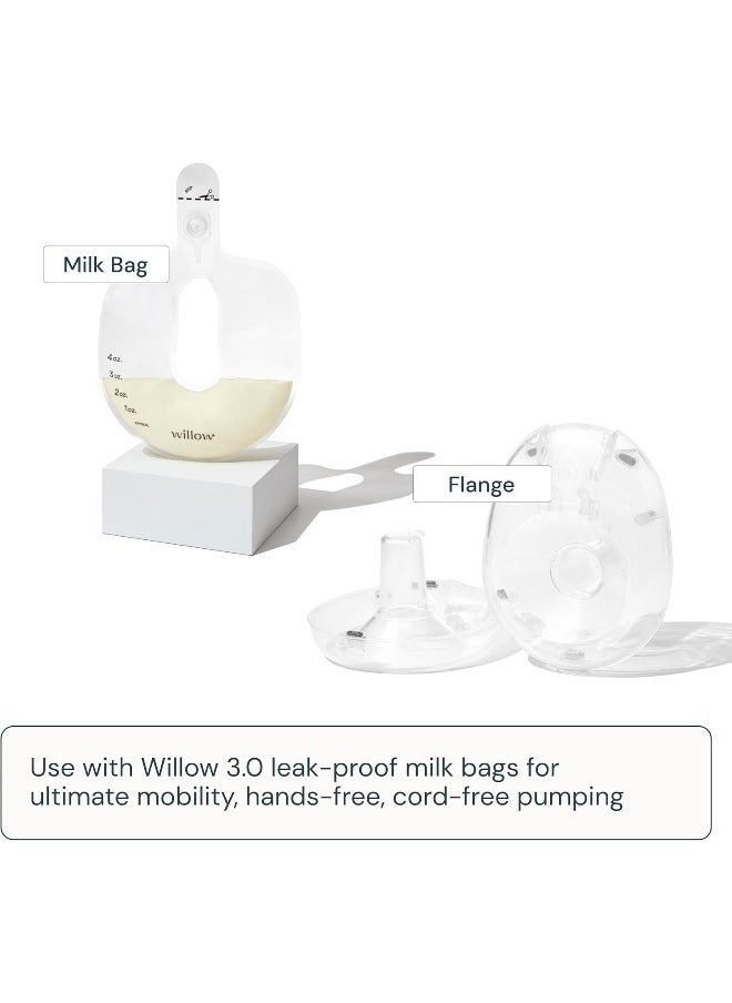 Willow 360 Breast Pump Flanges, 2-Count - 21mm Breast Shield