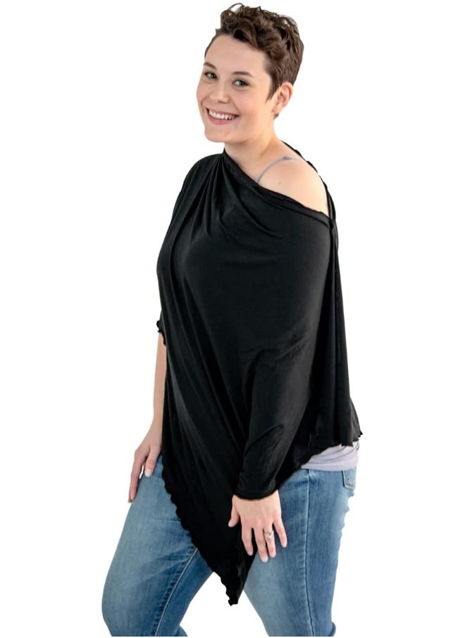 Bamboobies Chic Nursing Shawl, Black