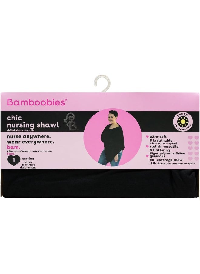 Bamboobies Chic Nursing Shawl, Black