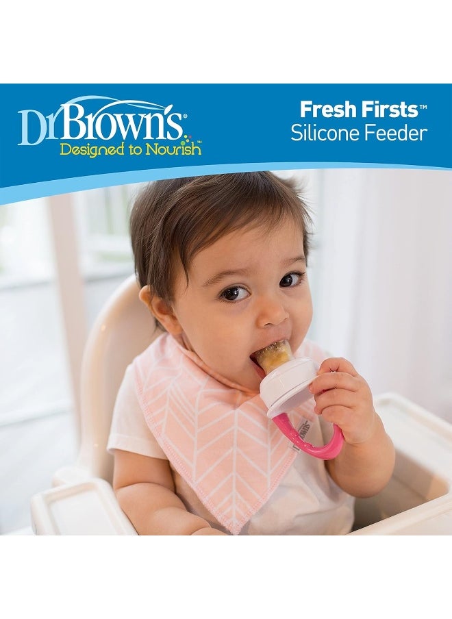 Dr. Brown's Fresh First Silicone Feeder, Mint & Grey, 2 Count