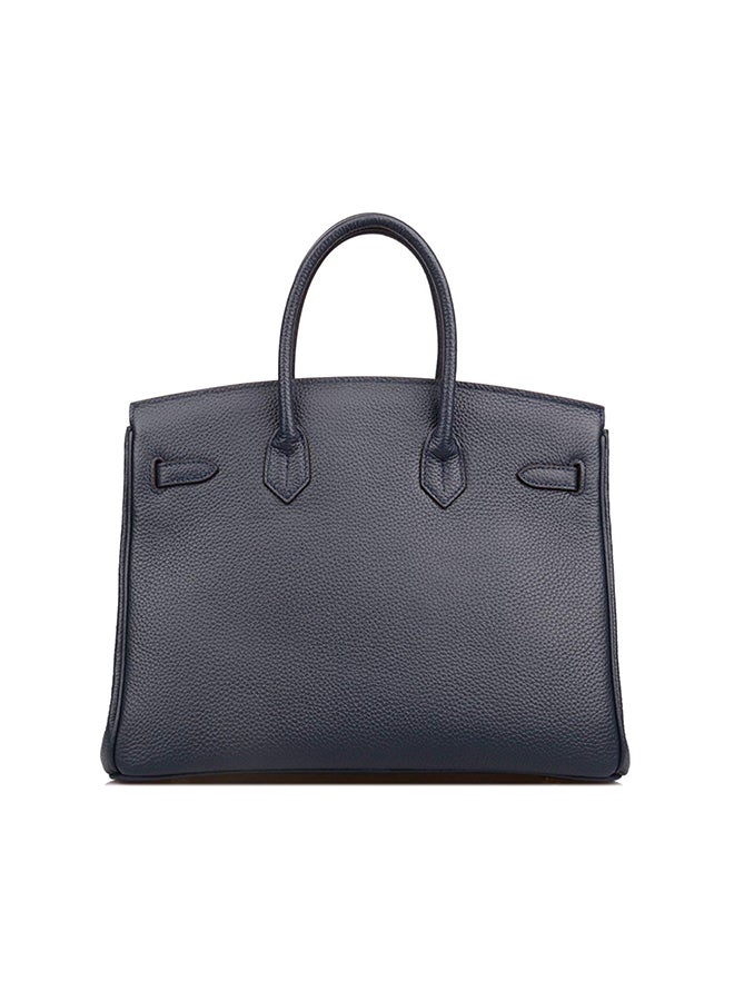 Padlock Handbag With Gold Hardware Black