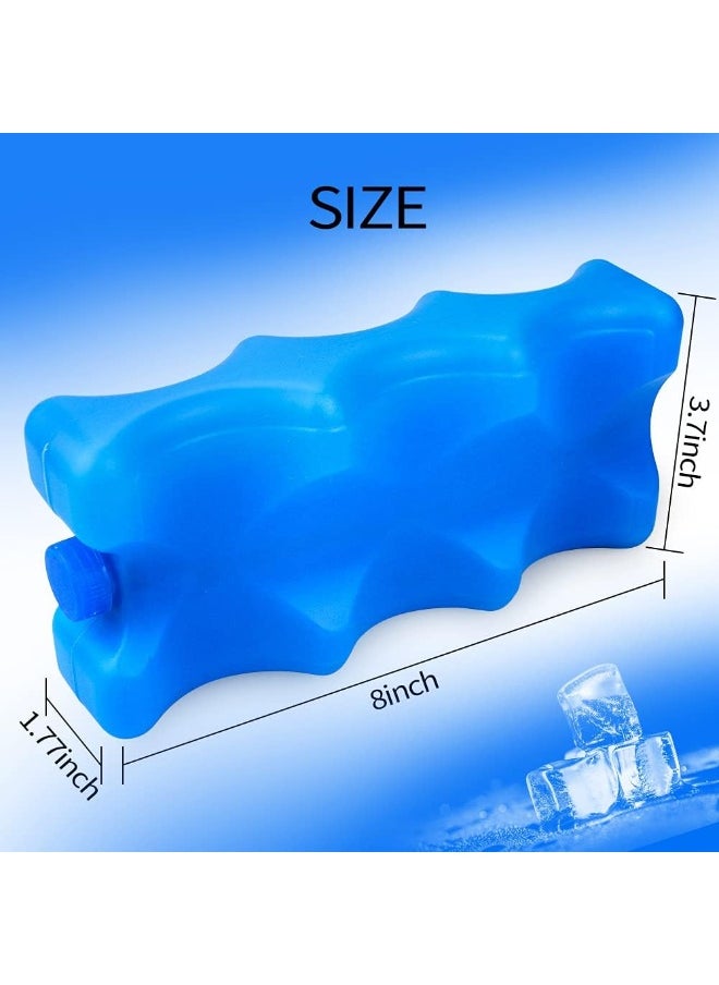 Pack of 3 Reusable Ice Packs for Breastmilk Storage, Bottle Ice Packs for Breastfeeding Mom, Blue