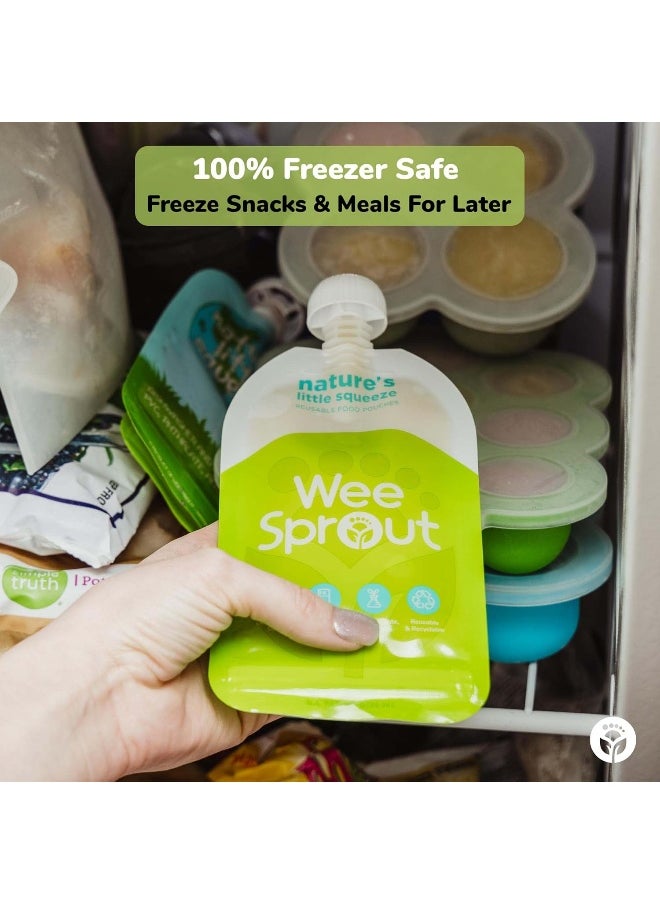 WeeSprout Double Zipper Reusable Food Pouches