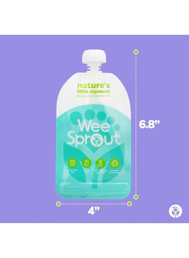 WeeSprout Double Zipper Reusable Food Pouches