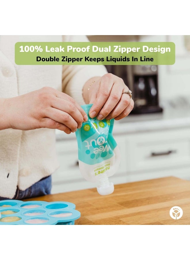 WeeSprout Double Zipper Reusable Food Pouches