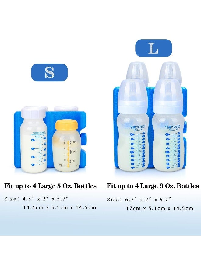 Teamoy Breastmilk Ice Pack, Bottle Ice Pack for Breastmilk Storage and Breastfeeding Working Mom, Medium