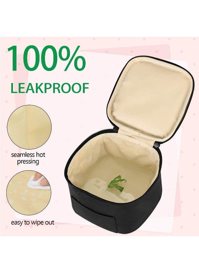 Teamoy Breastmilk Cooler Bag with Ice Pack, Baby Bottles Bag for up to 4 Large 5 Ounce Bottles Without Nipple, Perfect for Working Mom Mother, Black