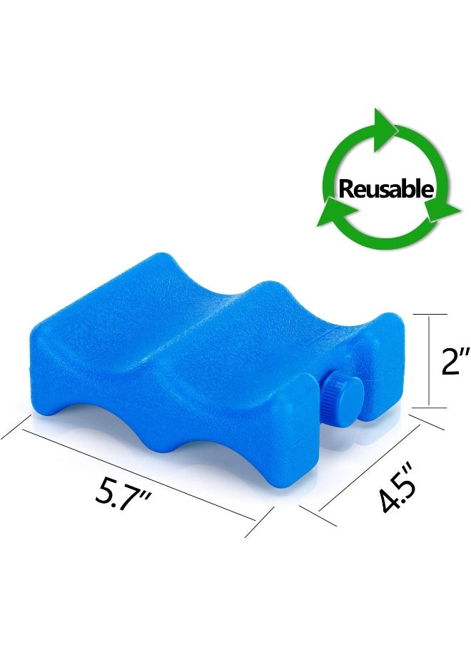 Teamoy Breastmilk Ice Pack(Pack of 2), Bottle Ice Packs for Breastmilk Storage and Breastfeeding Working Mom, Small