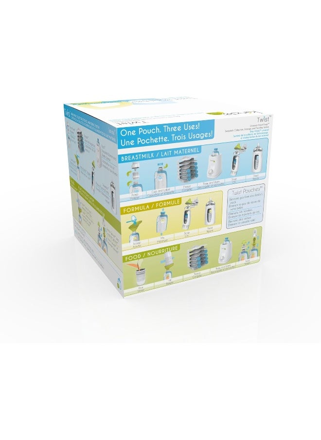 Kiinde Twist Pouch Breast Milk Storage Bags for Pumping, Freezing, and Feeding
