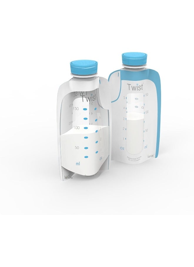 Kiinde Twist Pouch Breast Milk Storage Bags for Pumping, Freezing, and Feeding