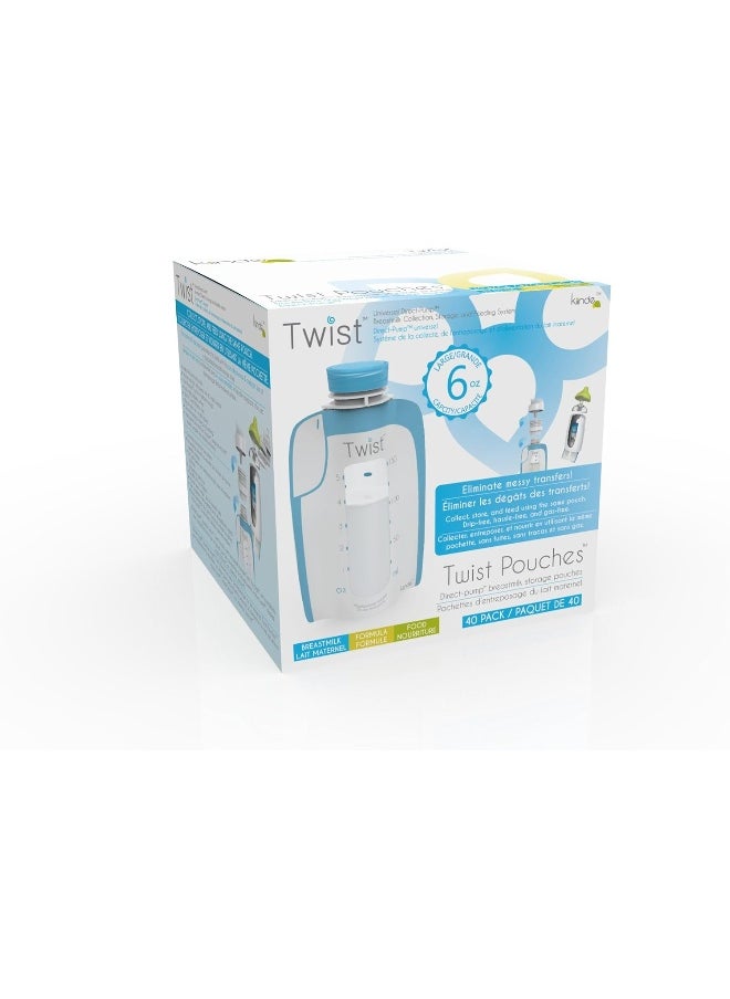 Kiinde Twist Pouch Breast Milk Storage Bags for Pumping, Freezing, and Feeding