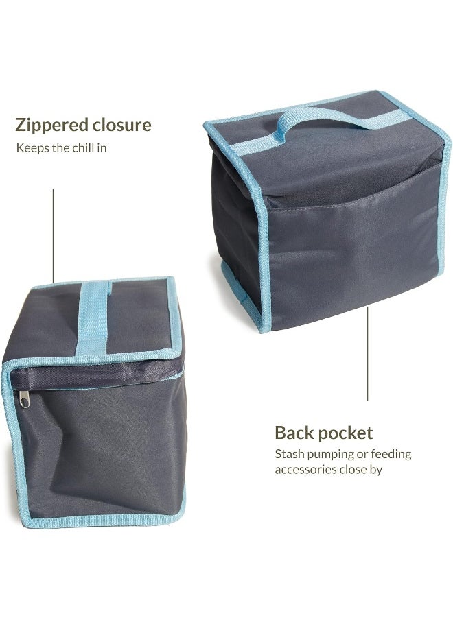 Kiinde Twist Breast Milk Cooler Storage Bag and Ice Pack Kit for Breastfeeding Moms, Babies, Toddlers, Wipeable and Easy to Clean, Unisex Design, Lightweight and Compact