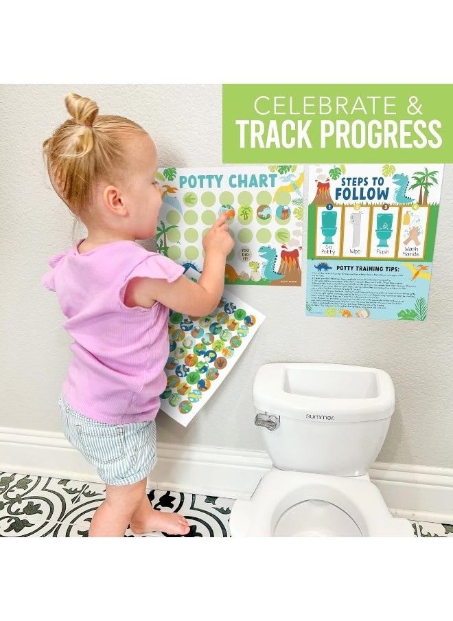 Hadley Designs Dinosaur Potty Training Chart for Toddlers Boys
